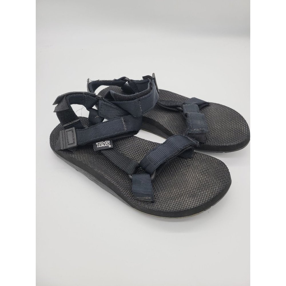 Teva Sandals 9M Mens Black Adjustable Hiking Sport Strappy Open Toe Shoes‎